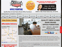 Tablet Screenshot of americanofficefurniture.us